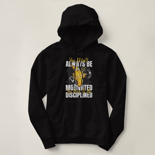 Bodybuilding für motivierend Gymnastik Hoodie (Design vorne)