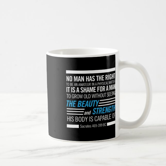 Bodybuilding für physische Fitness Kaffeetasse (Rechts)