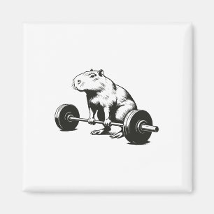 Bodybuilding-Geschenke Capybara Gewichtheben Lusti Magnet