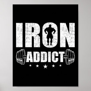 Bodybuilding-Gewichtheben-Workout-Geschenk Co. Eis Poster