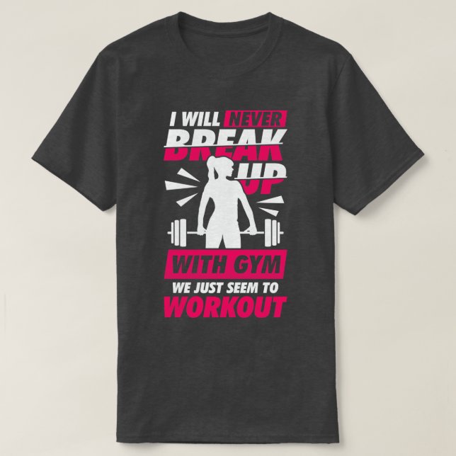 Bodybuilding Gym Fitness Workout Girl-Geschenk T-Shirt (Design vorne)