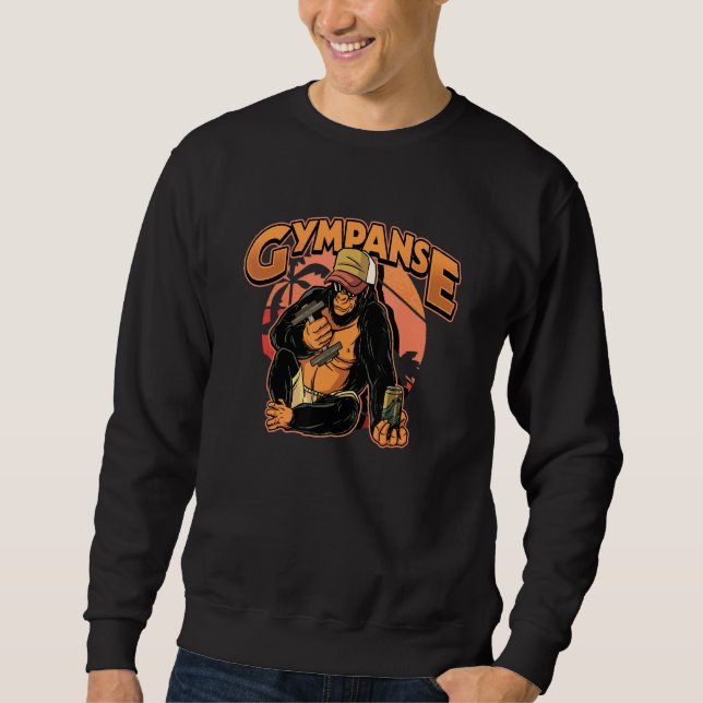 Bodybuilding Gym Gympanse Fitness Sweatshirt (Vorderseite)