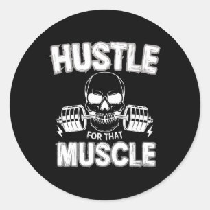 Bodybuilding-Gym-Kleidung Mode Workout Muskel Gi Runder Aufkleber