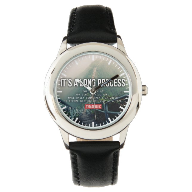 Bodybuilding Gym Motivation Armbanduhr (Vorderseite)