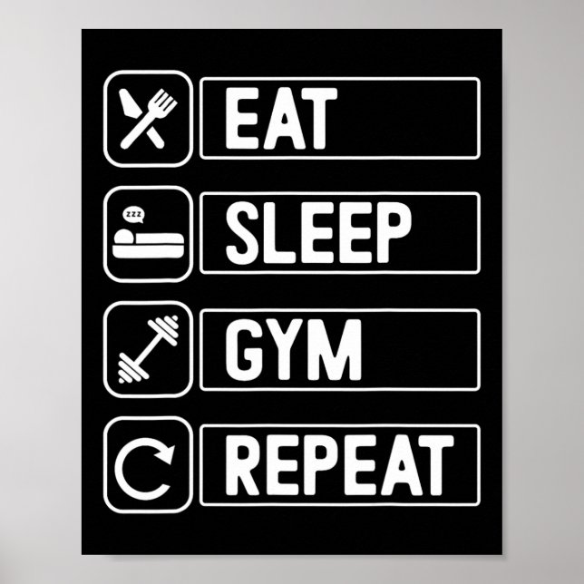Bodybuilding Gym Poster (Vorne)