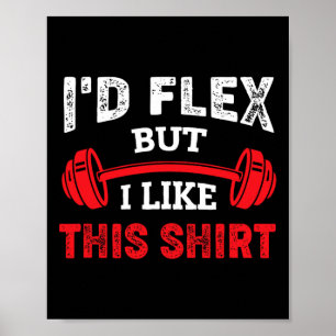 Bodybuilding Gym Workout ich Flex, aber ich mag di Poster