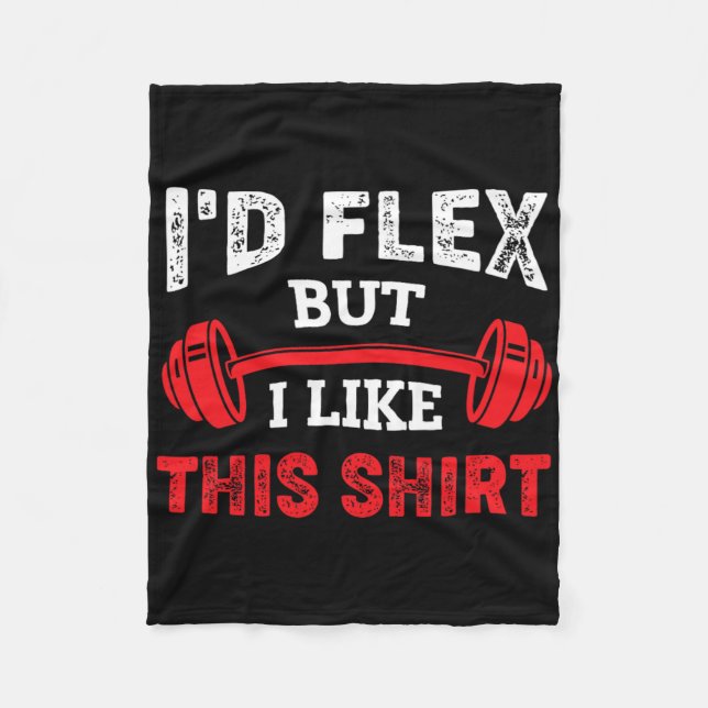 Bodybuilding-Gym-Workout, ich würde mich strecken, Fleecedecke (Vorderseite)