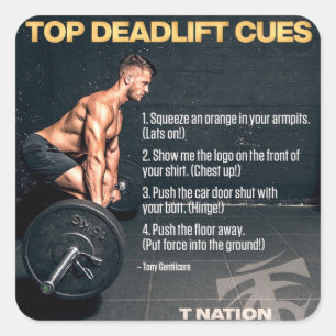 Bodybuilding Gym Workout Motivierend Quadratischer Aufkleber