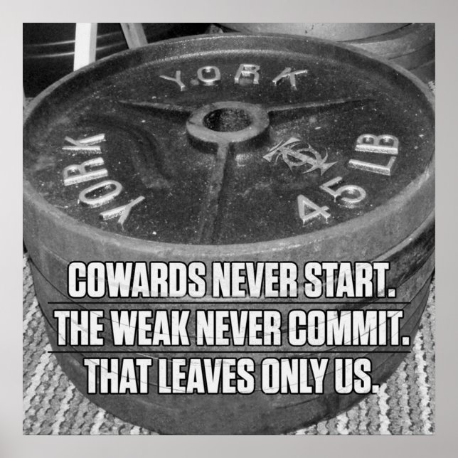 Bodybuilding Gym Workout Poster (Vorne)