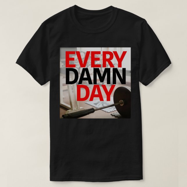 Bodybuilding Gym Workout T-Shirt (Design vorne)