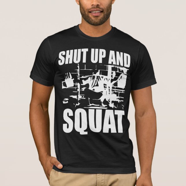 Bodybuilding - Halt und Squash T-Shirt (Vorderseite)