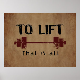 Bodybuilding heben poster