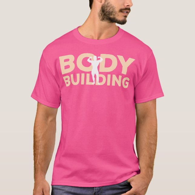 Bodybuilding Hobby mit Schatten im Inneren T-Shirt (Vorderseite)