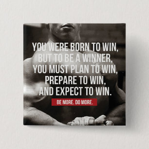 Bodybuilding Inspiration - Geboren zu gewinnen - W Button