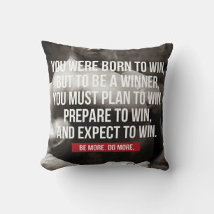 Bodybuilding Inspiration - Geboren zu gewinnen - W Kissen