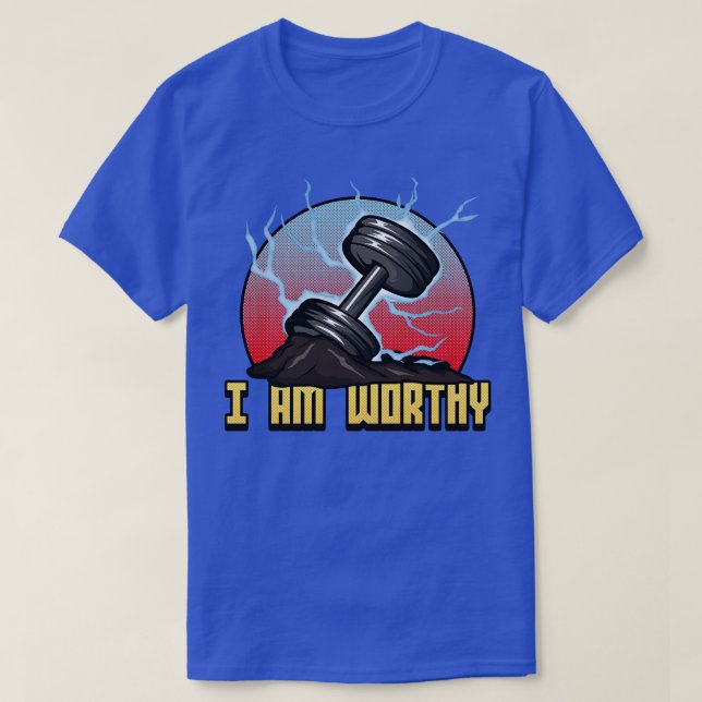 Bodybuilding mit Dumbells 3 T-Shirt (Design vorne)