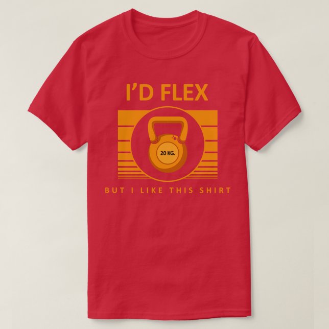 Bodybuilding mit Dumbells T-Shirt (Design vorne)