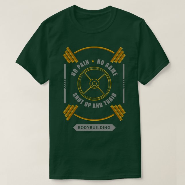 Bodybuilding mit Glocke 1 T-Shirt (Design vorne)