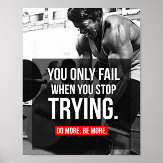 Bodybuilding Motivierend Poster