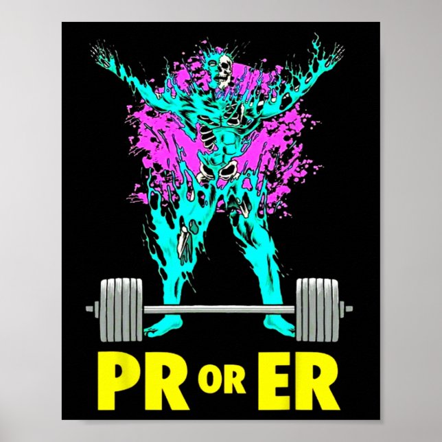 Bodybuilding Muskeltrainieren Poster (Vorne)