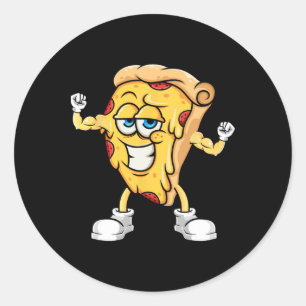 Bodybuilding-Pizza-Scheiben-Fitness-Workout-Gym-Mu Runder Aufkleber