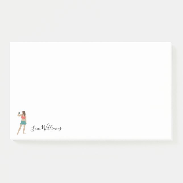 Bodybuilding Post-it Klebezettel (Vorderseite)