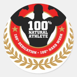 Bodybuilding Runder Aufkleber