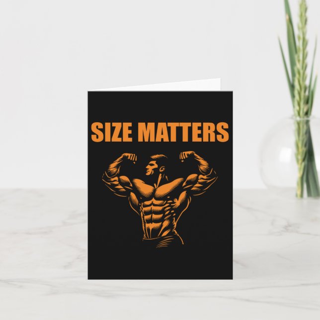 Bodybuilding - S-Aufkleber Karte (Vorderseite)
