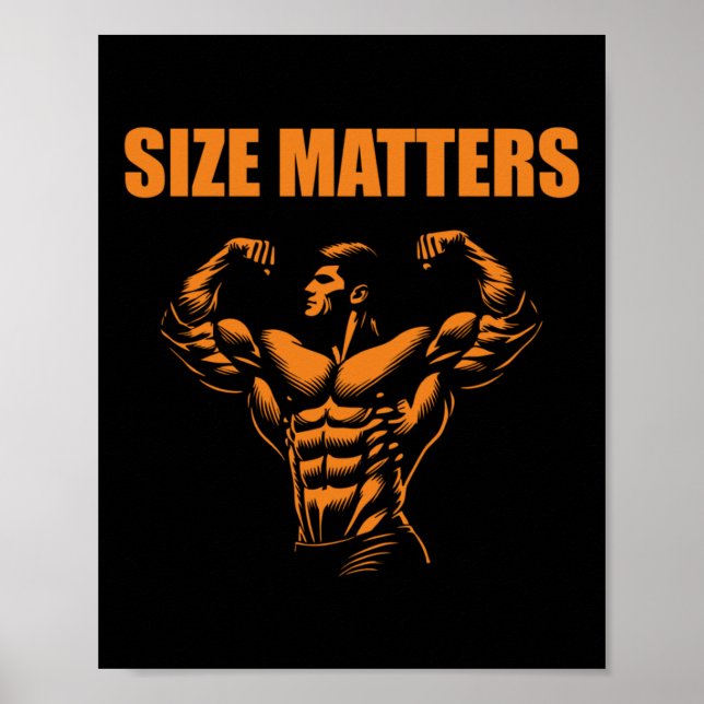 Bodybuilding - S-Aufkleber Poster (Vorne)