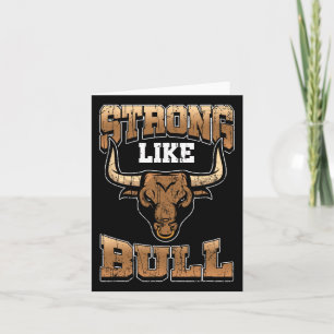 Bodybuilding Shirt - Fitness Geschenk stark wie Bu Karte