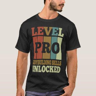 Bodybuilding Skills Pro Unlock Vintager Stil Uni T-Shirt