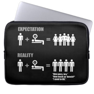 Bodybuilding Spaß - Erwartungen/Realität Laptopschutzhülle