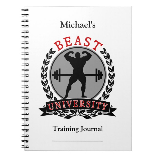 Bodybuilding Training Journal Notizblock (Vorderseite)