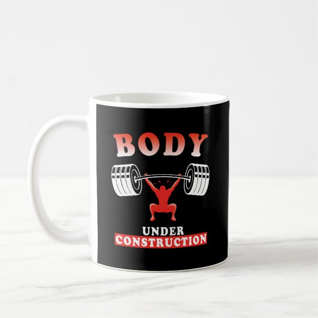 Bodybuilding Training motivierend Workout-Angebot Kaffeetasse (Links)