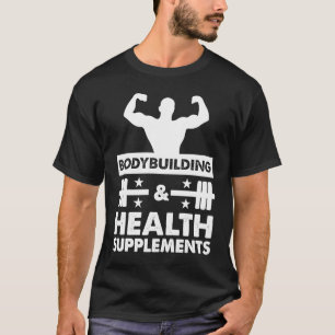 Bodybuilding- und Gesundheitsergänzungsmittel Spor T-Shirt