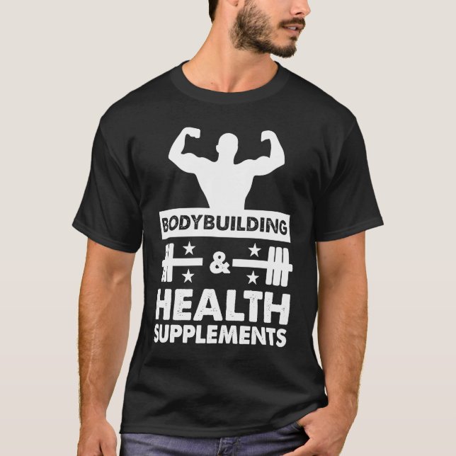 Bodybuilding- und Gesundheitsergänzungsmittel Spor T-Shirt (Vorderseite)