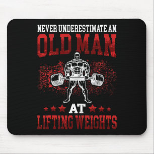 Bodybuilding- und Gewichtsanteile für Männer Mousepad