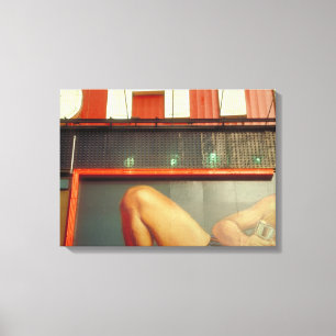 Bodybuilding Werbung Time Square NYC Leinwand