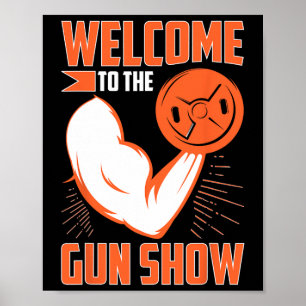 Bodybuilding Willkommen beim Gun Show Poster