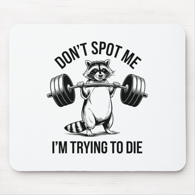 Bodybuilding-Workout Behalte Abstand, Ich Versuche Mousepad (Vorne)