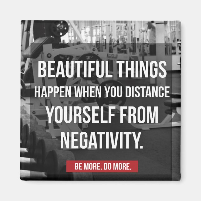 Bodybuilding Workout Motivation - Negativität Magnet (Vorne)