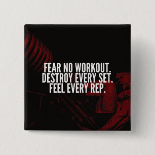 Bodybuilding Workout Motivierend Button