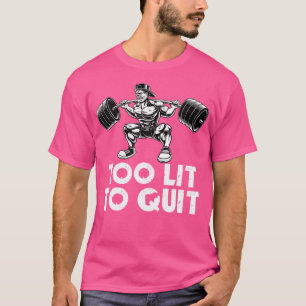 Bodybuilding zu locker, um das Squat Body Barbell T-Shirt