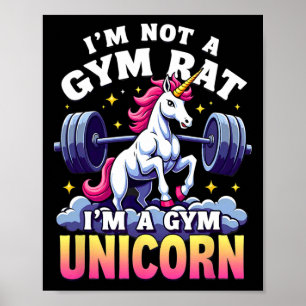 Bodybuilding zum Wiegen, ich bin kein Gym Rat Unic Poster