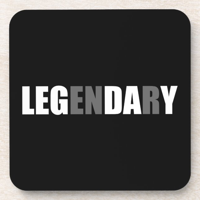 Bodybuliding - Leg Day - Legendär Untersetzer (Vorderseite)
