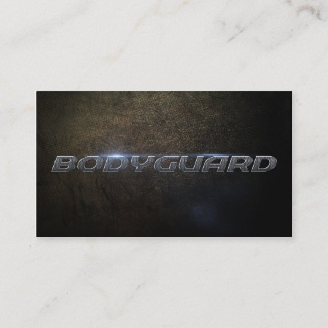 Bodyguard Business Card Visitenkarte (Vorderseite)