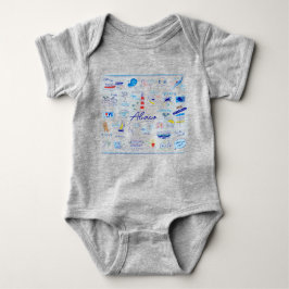 Bodysuit 0-24 m "The ABC's of Hope Town Baby Strampler