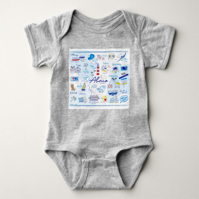 Bodysuit 0-24 m "The ABC's of Hope Town Baby Strampler (Vorderseite)