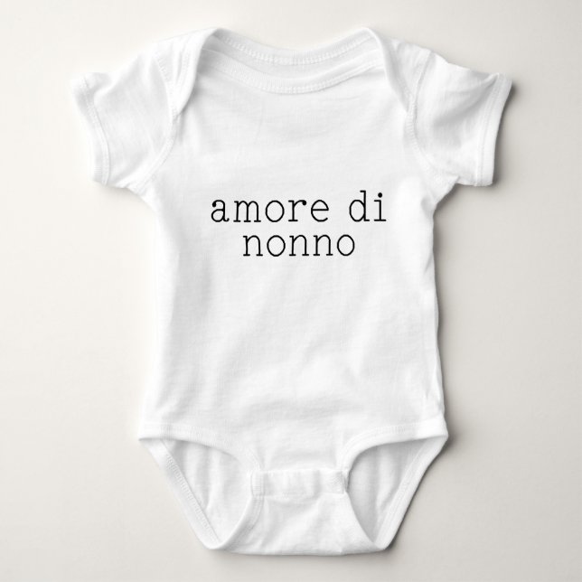 Bodysuit Amore di Nonno Baby Strampler (Vorderseite)