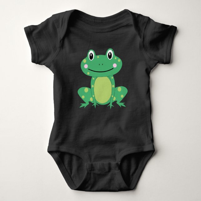 Bodysuit "Frog" Baby Strampler (Vorderseite)